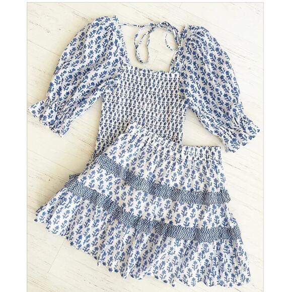 Oliphant, Flirty Skirt, NWT, Blue Flora - Picture 5 of 6